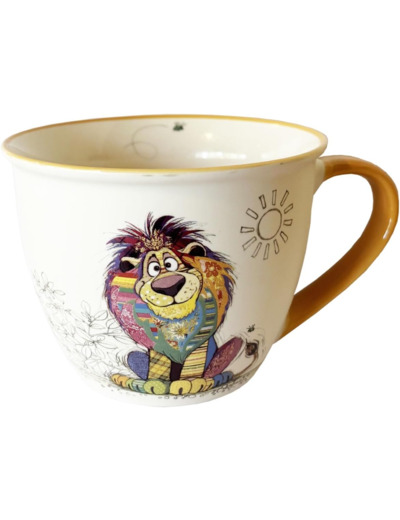 Bol timbale - Motif lion minion - matière porcelaine - contenance 550ML