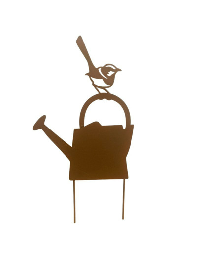 Silhouette déco jardin Arrosoir 22x42cm