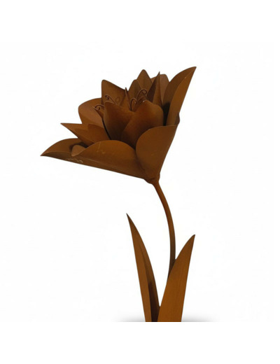 Tuteur de jardin fleur fantaisie 32x32x140cm