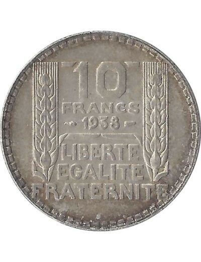 FRANCE 10 FRANCS TURIN 1938 TTB+