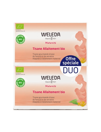 Duo Tisane allaitement saveur citron gingembre 2x20 sachets