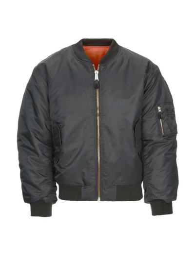 Blouson bomber MA-1 réversible homme - Style aviateur militaire gris