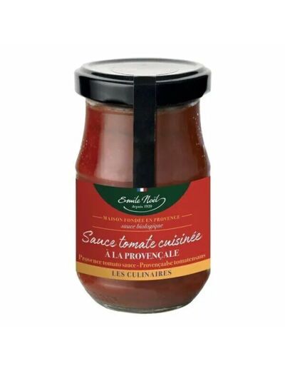 Sauce tomate bio cuisinée Provençale-190g-Emile Noël