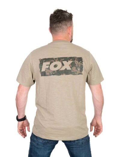 tee shirt LTD print kaki fox