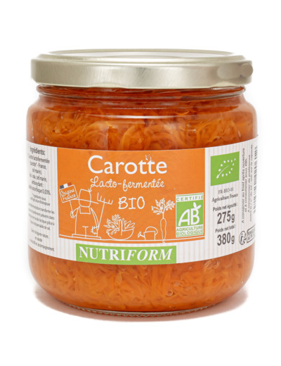 Carottes Lacto-Fermentées Bio 380g