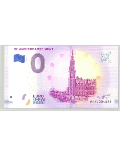 PAYS-BAS 2019-1 DE AMSTERDAMSE MUNT BILLET SOUVENIR 0 EURO TOURISTIQUE NEUF