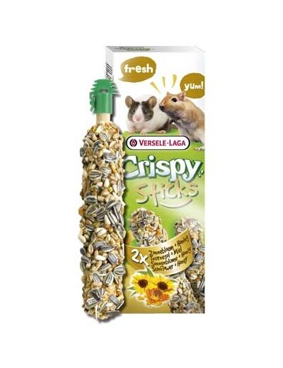 Crispy Sticks tournesol + miel souris & gerbille - 2x55g