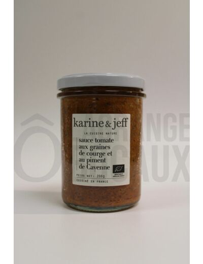 Sauce Tomate Graines de Courge Piment de Cayenne - Karine & Jeff – Bio