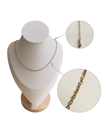 Collier en Acier inoxydable Doré 60cm - maille 1.8mm