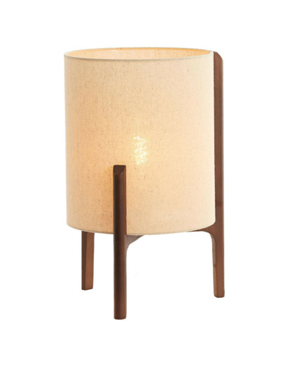 Lampe à poser LITTO toile naturel 28x44cm
