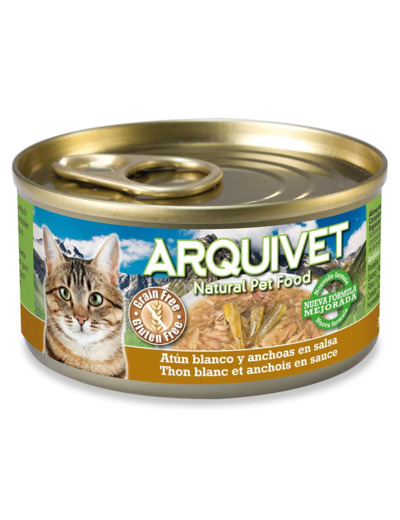 Arquivet  - Nourriture humide au Thon blanc & Anchois 80g