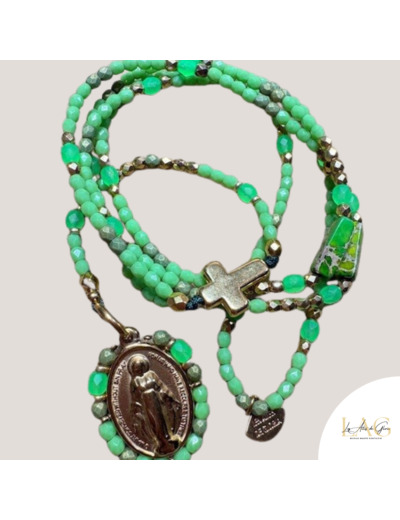 COLLIER CHAPELET JARDIN D'ÂME