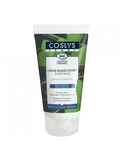 Crème rasage expert Bio peaux sensibles-125ml-Coslys