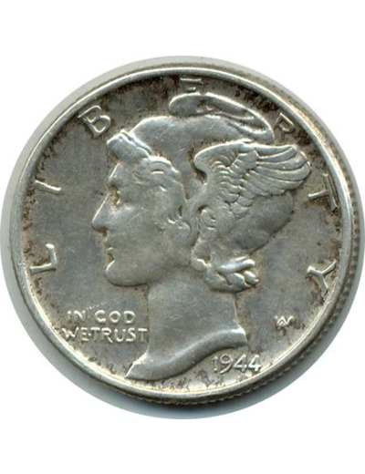 AMERIQUE (U.S.A) 1 DIME 1944 TTB+ (W140)