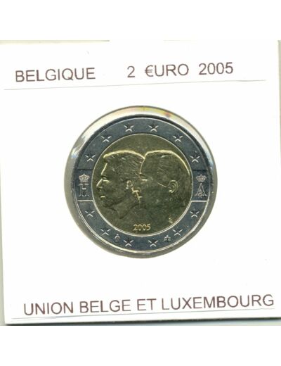 BELGIQUE 2005 2 EURO Commemorative UNION BELGE LUXEMBOURG TTB+