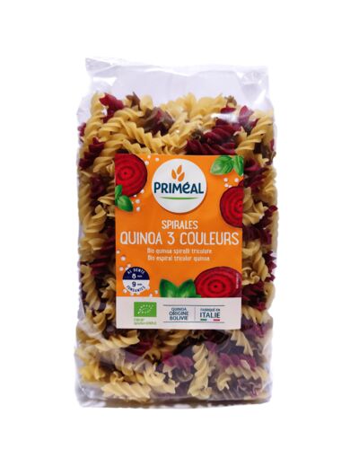 Spirales 3 Couleurs Blé Quinoa Bio 500g