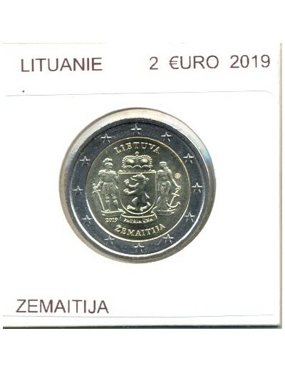 LITUANIE 2019 2 EURO COMMEMORATIVE ZEMAITIJA  SUP-