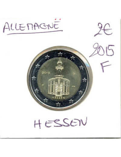 ALLEMAGNE 2015 F 2 EURO COMMEMORATIVE HESSEN SUP