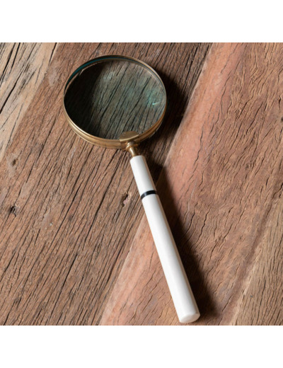 Loupe XXL manche style corne 39x15cm