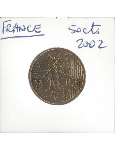 FRANCE 2002 50 CENTIMES SUP