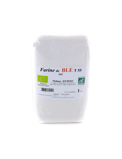 Farine de Blé T55 Blanche Bio 1kg