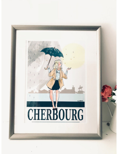 Cherbourg : carte, affiche