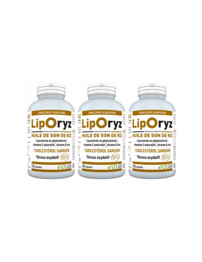 Liporyz Lot de 3 x 270 capsules