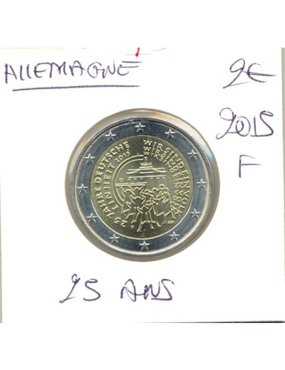 ALLEMAGNE 2015 F 2 EURO COMMEMORATIVE REUNIFICATION 25 ANS  SUP