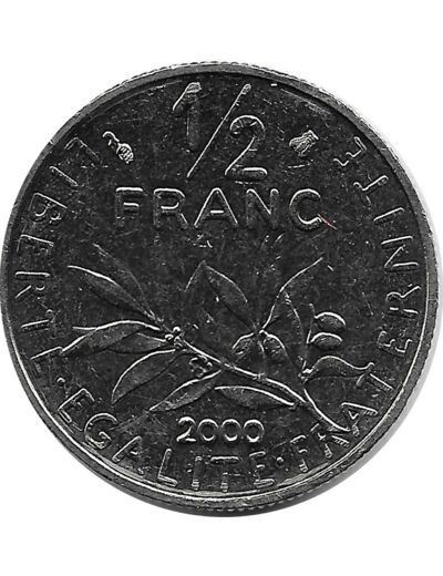 FRANCE 1/2 FRANC ROTY 2000 SUP