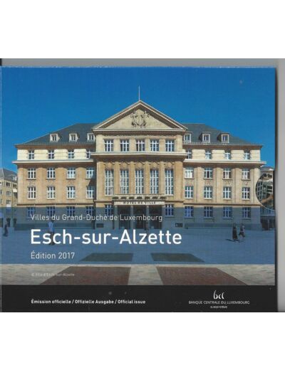 LUXEMBOURG 2017 Coffret BU 1 Cent a 2 Euro et 2 Euro Commemorative