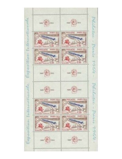 FRANCE 1964 Yvert 6 FEUILLET PHILATEC 8 Timbres