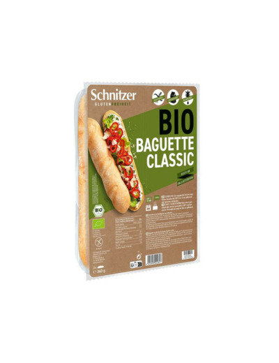 Baguette classique bio et sans gluten-2x180g-Schnitzer