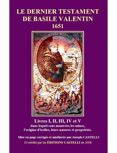 Le dernier Testament de Basile Valentin 1651