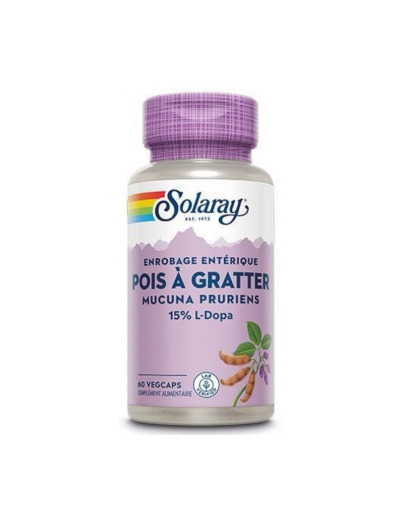 Pois à gratter Mucuna pruriens 333 mg standardisé à 15pc de L DOPA 60 gélules végétales