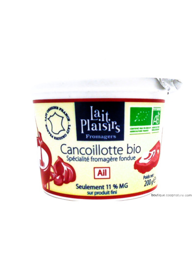 Spécialité Fromagère Cancoillotte Ail Bio 200g