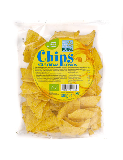 Chips Maïs Crème et Onion Bio 125g