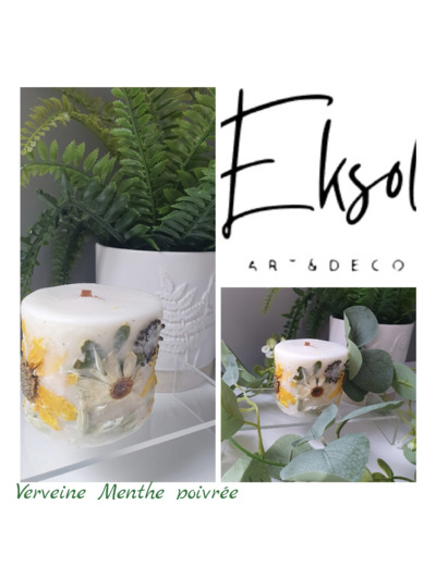 Bougie Botanique Verveine Menthe