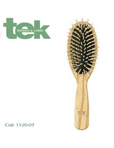 Brosse à Cheveux Ovale Antistatique 100% naturelle-Tek