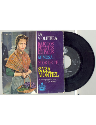 45 Tours SARA MONTIEL"LA VIOLETERA" / "MIMOSA"