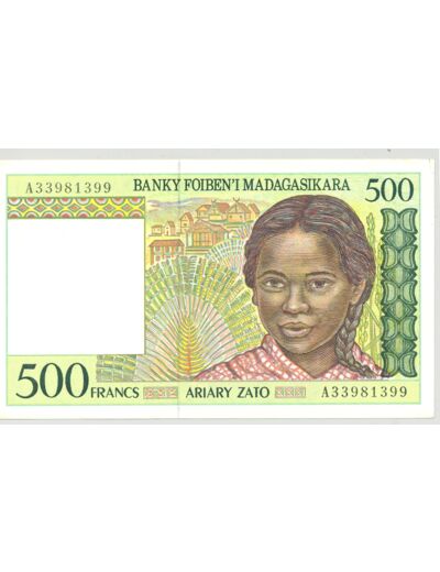 MADAGASCAR  500 FRANCS SERIE A ND ( 1994 ) TTB+