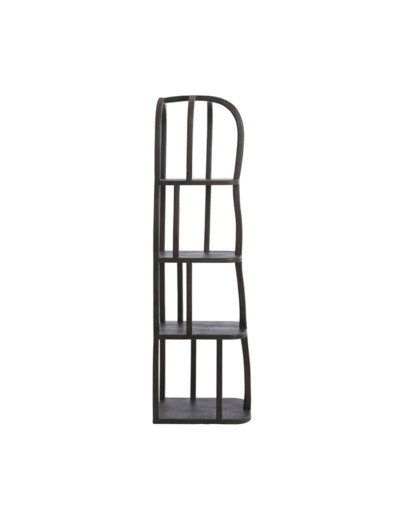 Bibliothèque Sculpture Sumbra en Bois de Manguier Marron 40x53x175cm