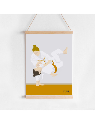 Affiche Judo "Jeanne la judoka"