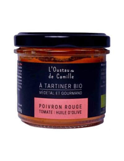 Tartinable poivron rouge tomate huile d'olive