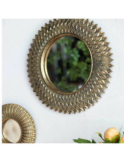 Miroir Solarys aluminium 34x3cm