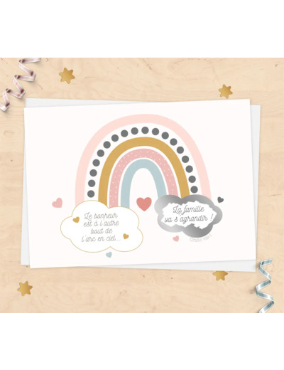 Carte à gratter "La famille va s'agrandir"