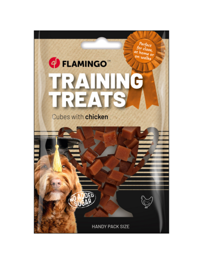 Friandises cubes de poulet pour chien FLAMINGO -DDM 13/05/2026