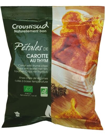 CHIPS PETALES DE CAROTTE THYM 70G CROUSTISUD