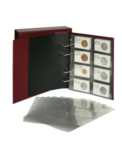 REBECK COIN ALBUM MULTI COLLECT + ETUI + 10 FEUILLES (lindner)