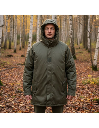 Parka militaire fourrée imper-respirante