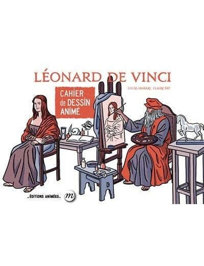 Cahier de dessin animé Léonard de Vinci